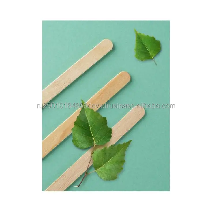 Ecofiendly Wooden Cosmetic Spatula 115x10x2 For Applying Wax And Sugar