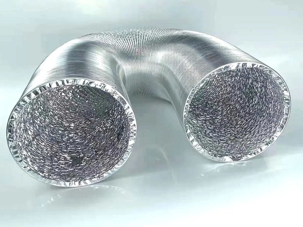 Flexible Aluminum Ducting Hose Air Duct Foil For Hvac Systems Parts ...