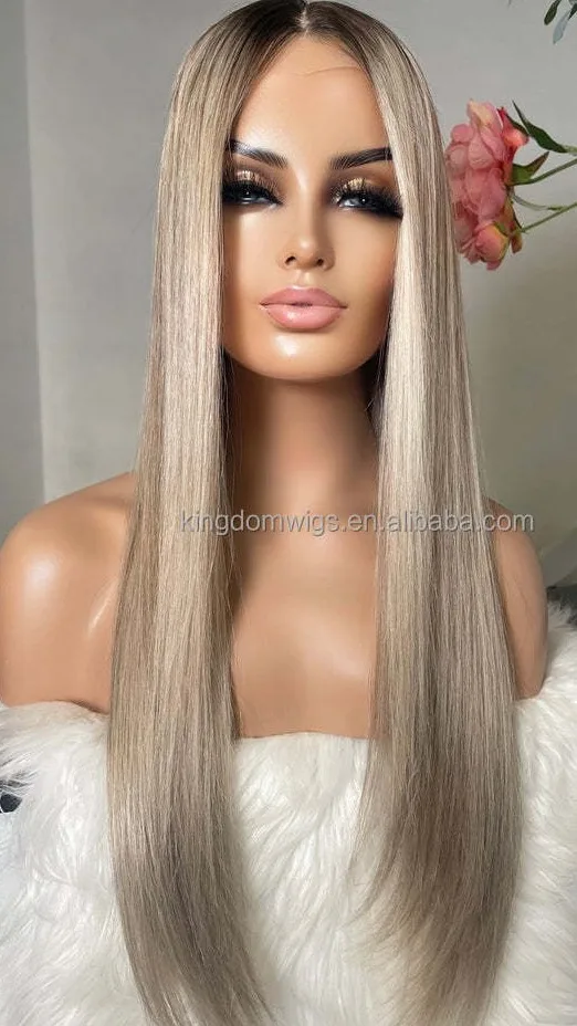 Silk Straight Top Quality White Platinum European Virgin Human Hair