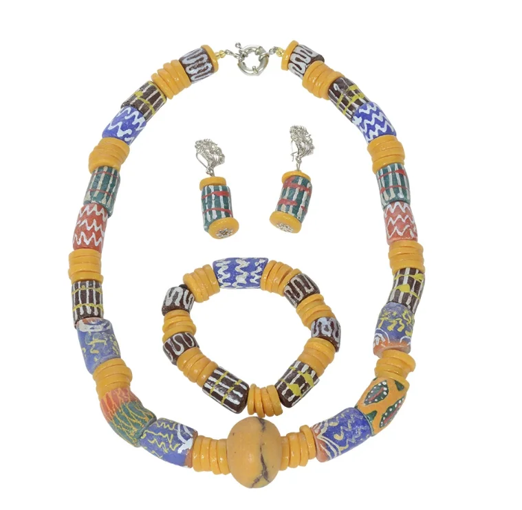 African Trading Beads Necklace