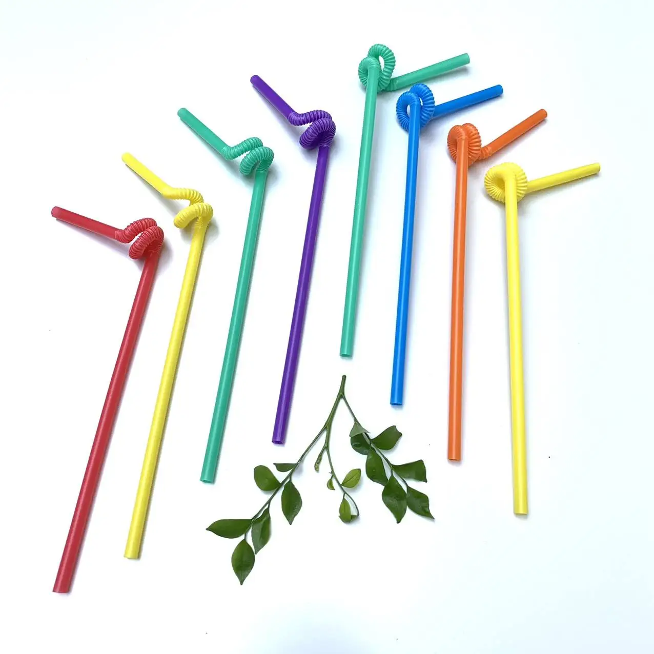 Hot Colorful Plastic Artist Drinking Straws For Party Beverage Straws