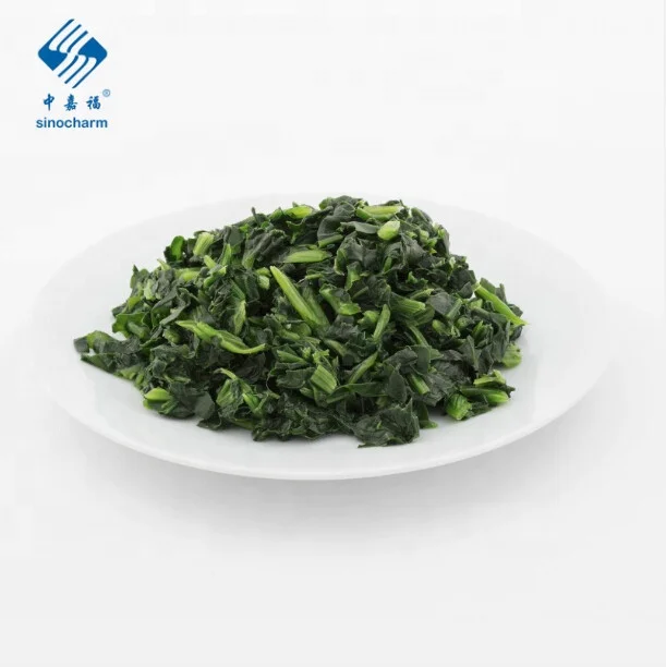 Sinocharm IQF Frozen Chopped Spinach With Good Price for Wholesale From Spinach Base