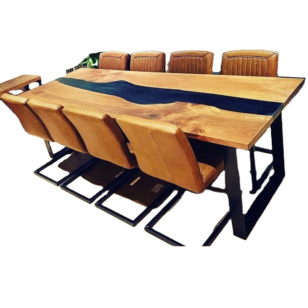 8 seater industrial dining table