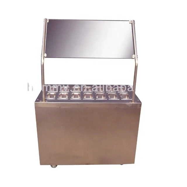 Refrigerator for Topping Display Cabinet Ice Cream Topping to Mix Frozen Yogurt