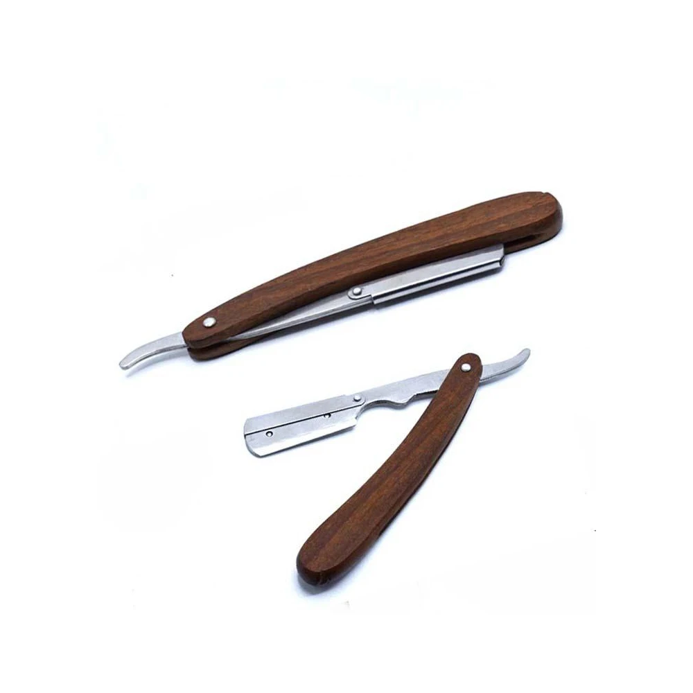 Stainless Steel Shaving Razor Single Blade Barber Straight Razor ...