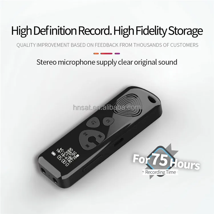 product-Black Professional Espionage Mini Size Hidden Voice Recorder Audio Wiretap At a Distance Roo