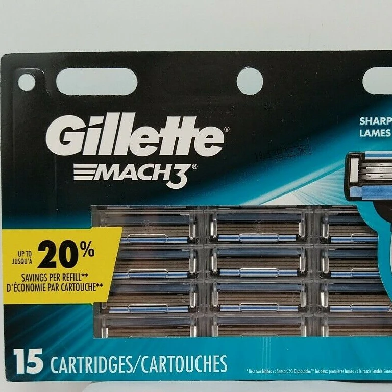 Gillette Mach3 Men's Razor Blade Refills,15 Count Wholesale - Buy 