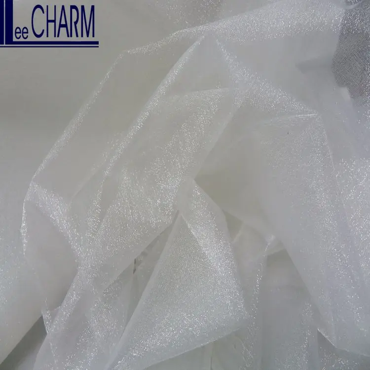 
 T136 Тайвань 100% полиэстер блестящая прозрачная декоративная ткань  