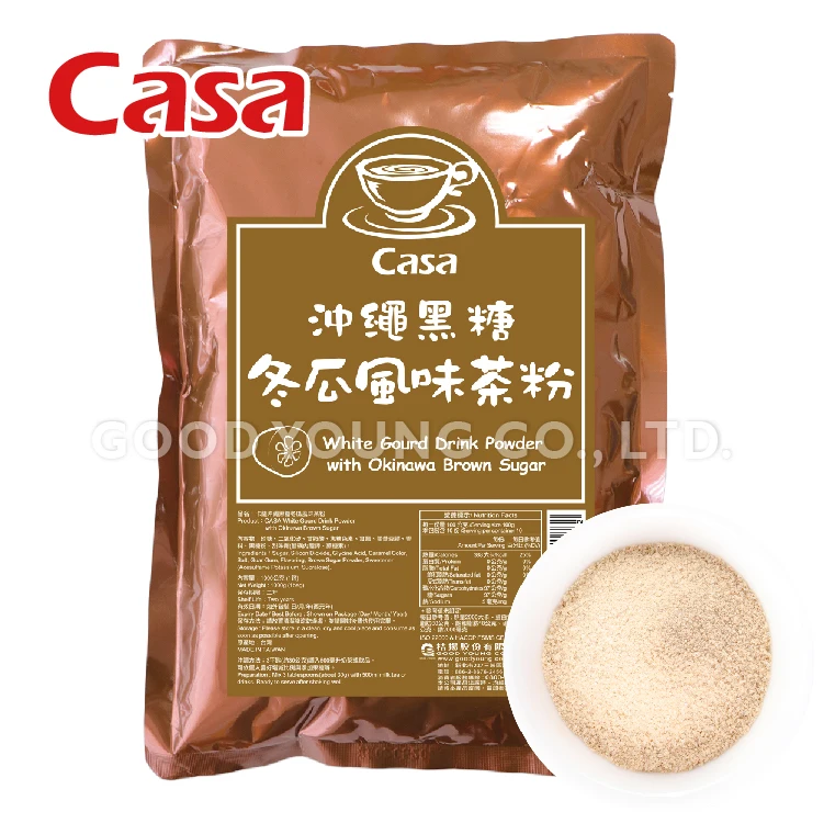 Good Young Tea Bubble Tea Ingredients Supplier Wintermelon Drink Powder