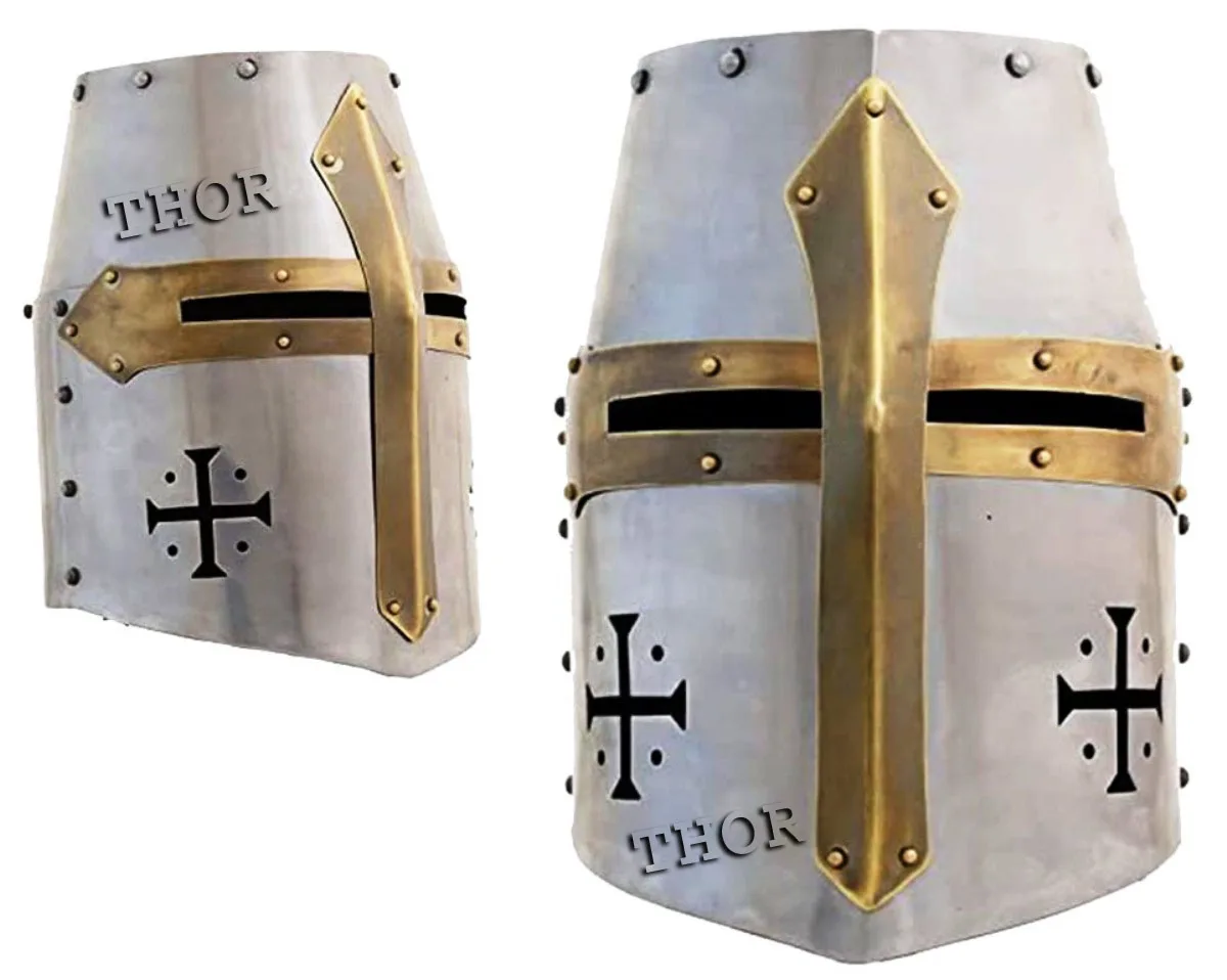 Caballeros Templarios Crusader Casco Romano Armadura Medieval casco de caballero para la venta 