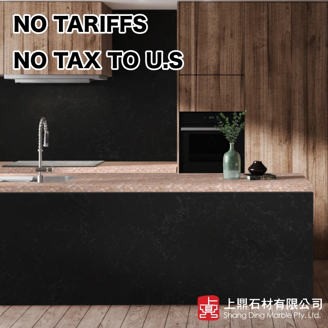 cut-to-size countertop vanity quartz no taxes no tariffs to the US