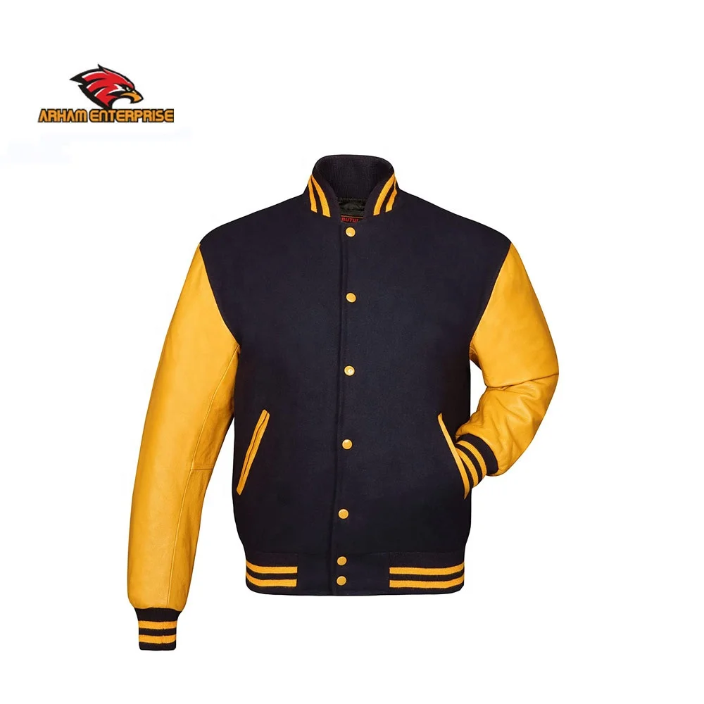 Leather Varsity Jacket 