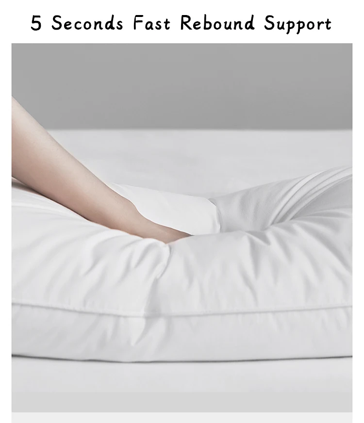 Factory Supplier Sleepwell Colorful Breathable Soft Hotel Hilton Pillow