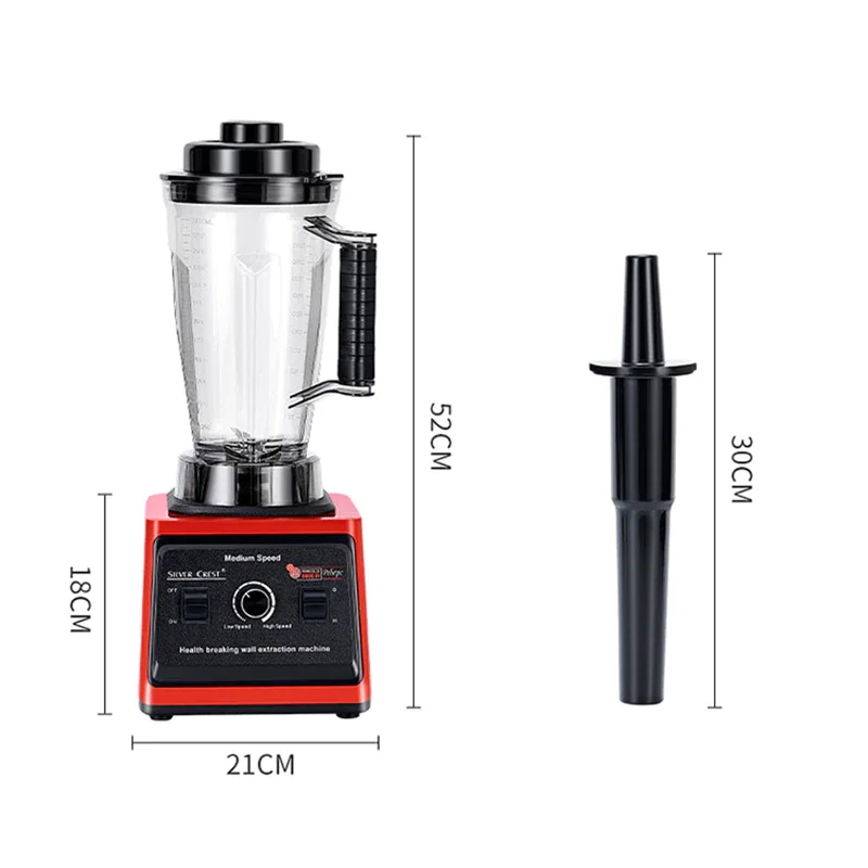 Multifunctional 2 in 1 Blenders and Juicers 3L Smoothie Silver Crest Blender 8000W