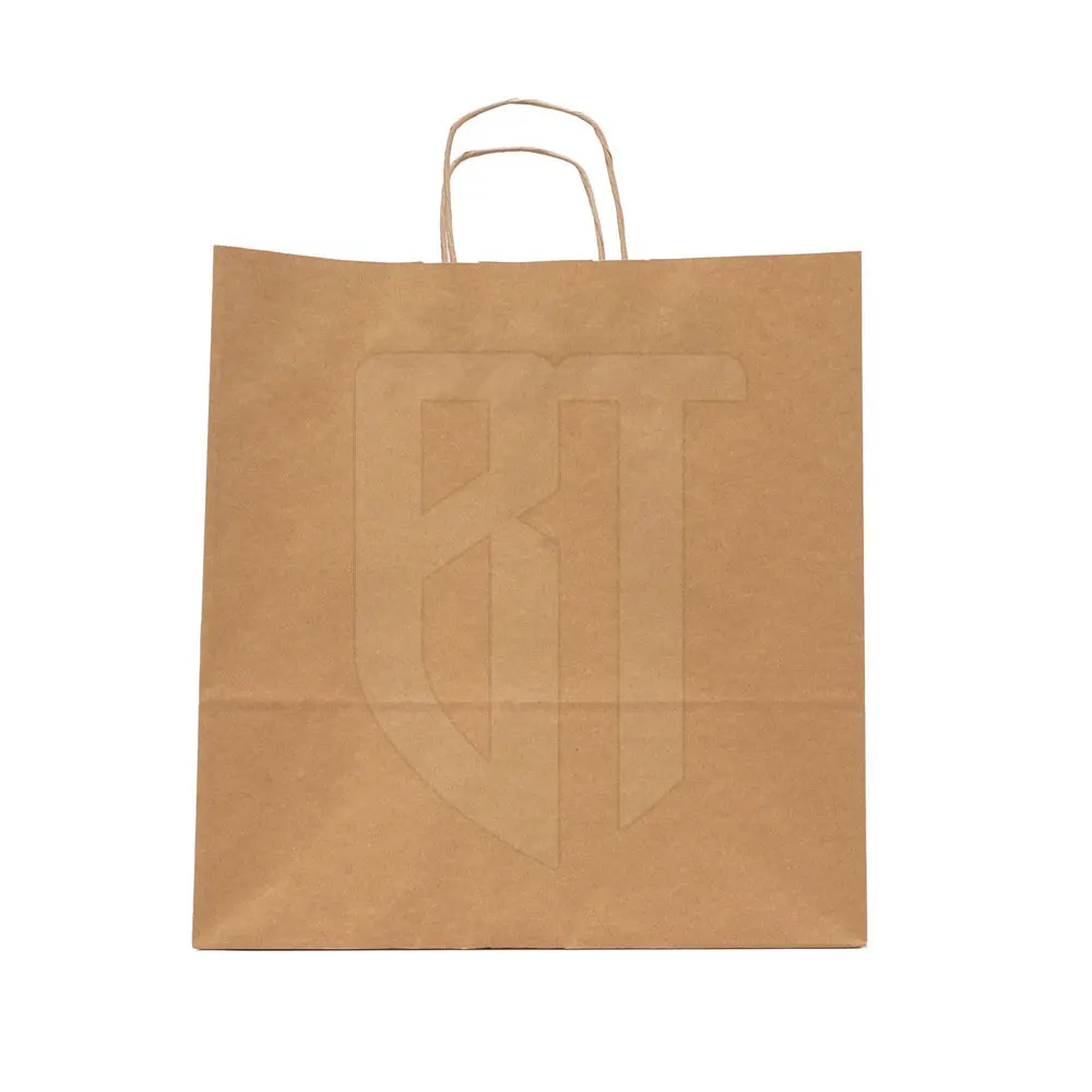 Brown Bag Paper Bags Custom Color Accepted Custom Printed Brown Craft With Handles Paper Bags