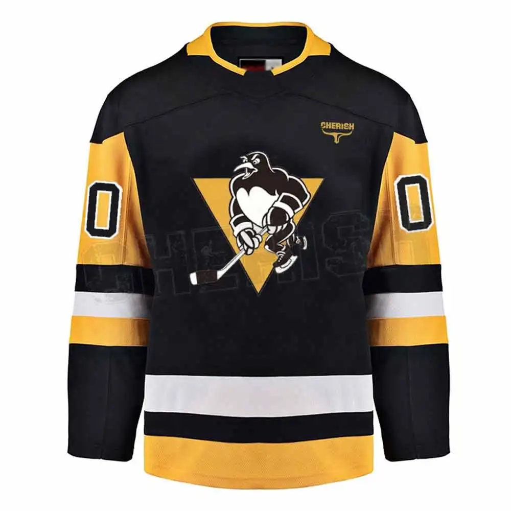 full digital printing technic custom blank ice hockey jersey
