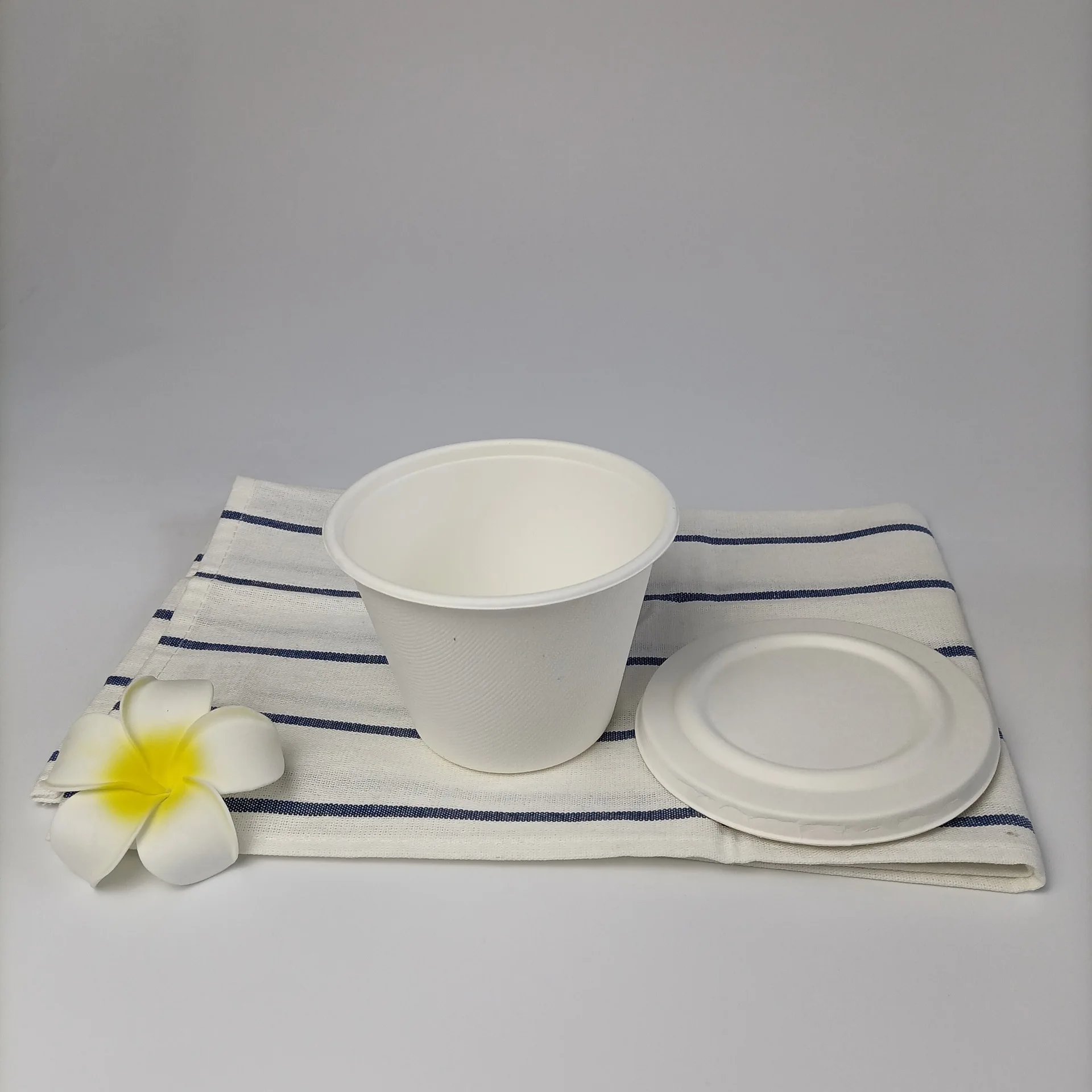 Tea Mugs With Lids Bagasse Paper Cover To Go Coffee Cup Lid