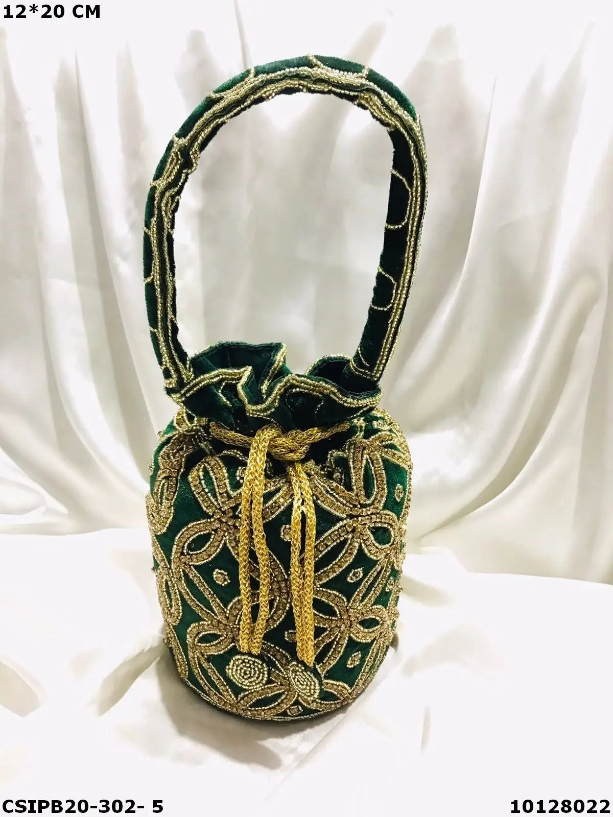 Multi Color 5*5 Inches Customizable Cotton Embroidered Potli Bridal Hand Bag  With Handles at Best Price in Faridabad | Gkm Handicraft