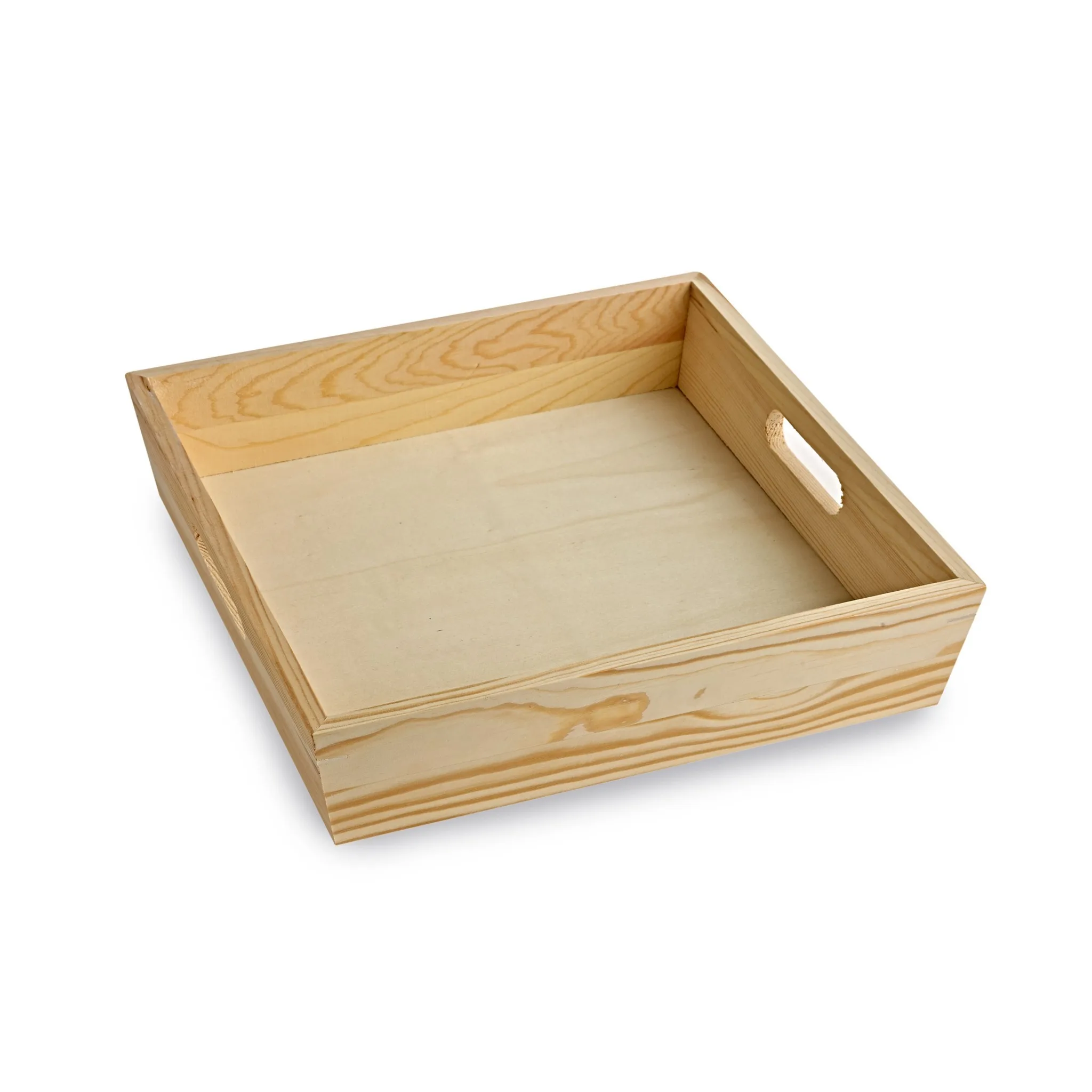 Natural Wooden Serving Tray For Home Kitchen Feature Fruit Snack Desert