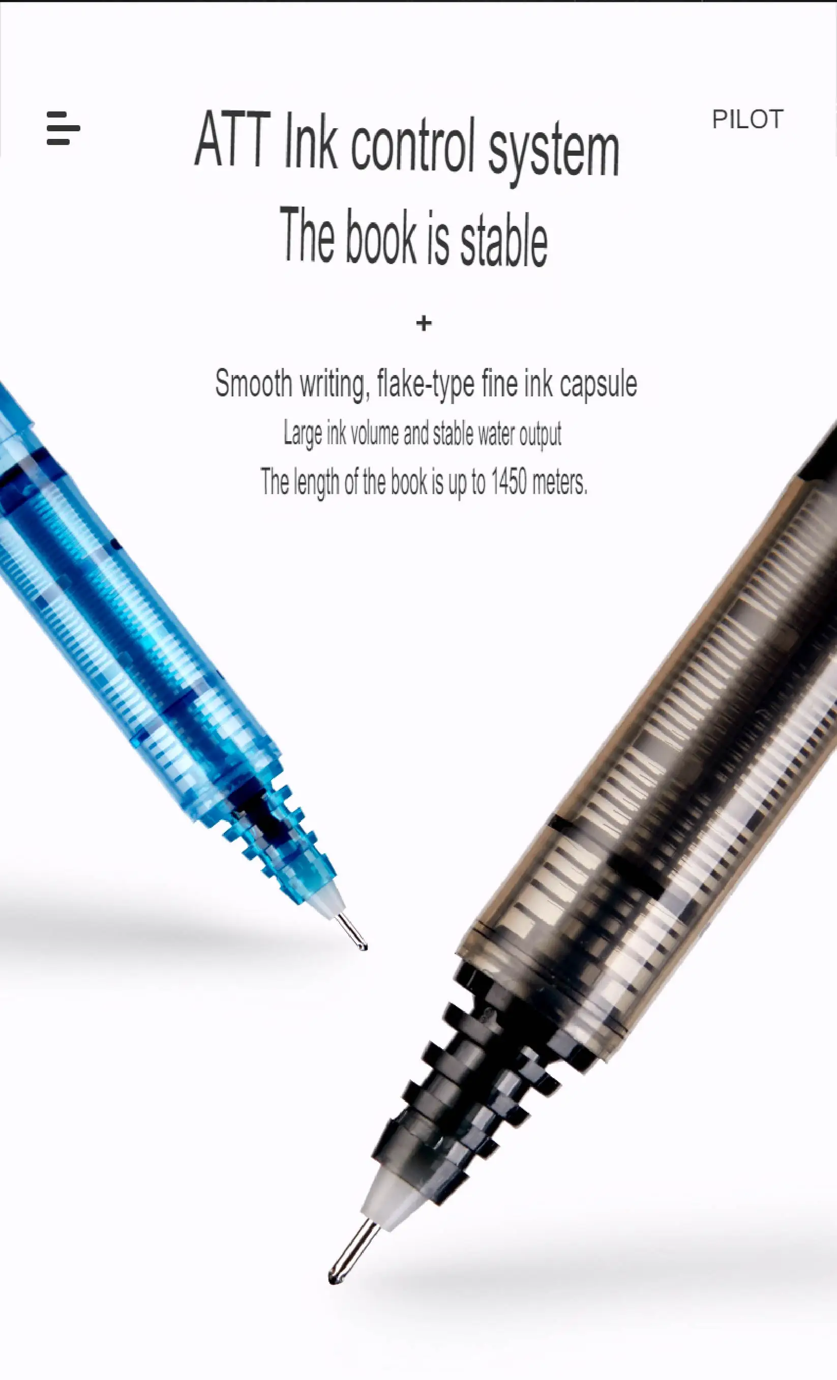 Pack Of 3 Pilot BX V5 Violet Hi-Tecpoint Extra Fine Rollerball Pen 0.5mm Nib Tip 0.3mm Line Width 