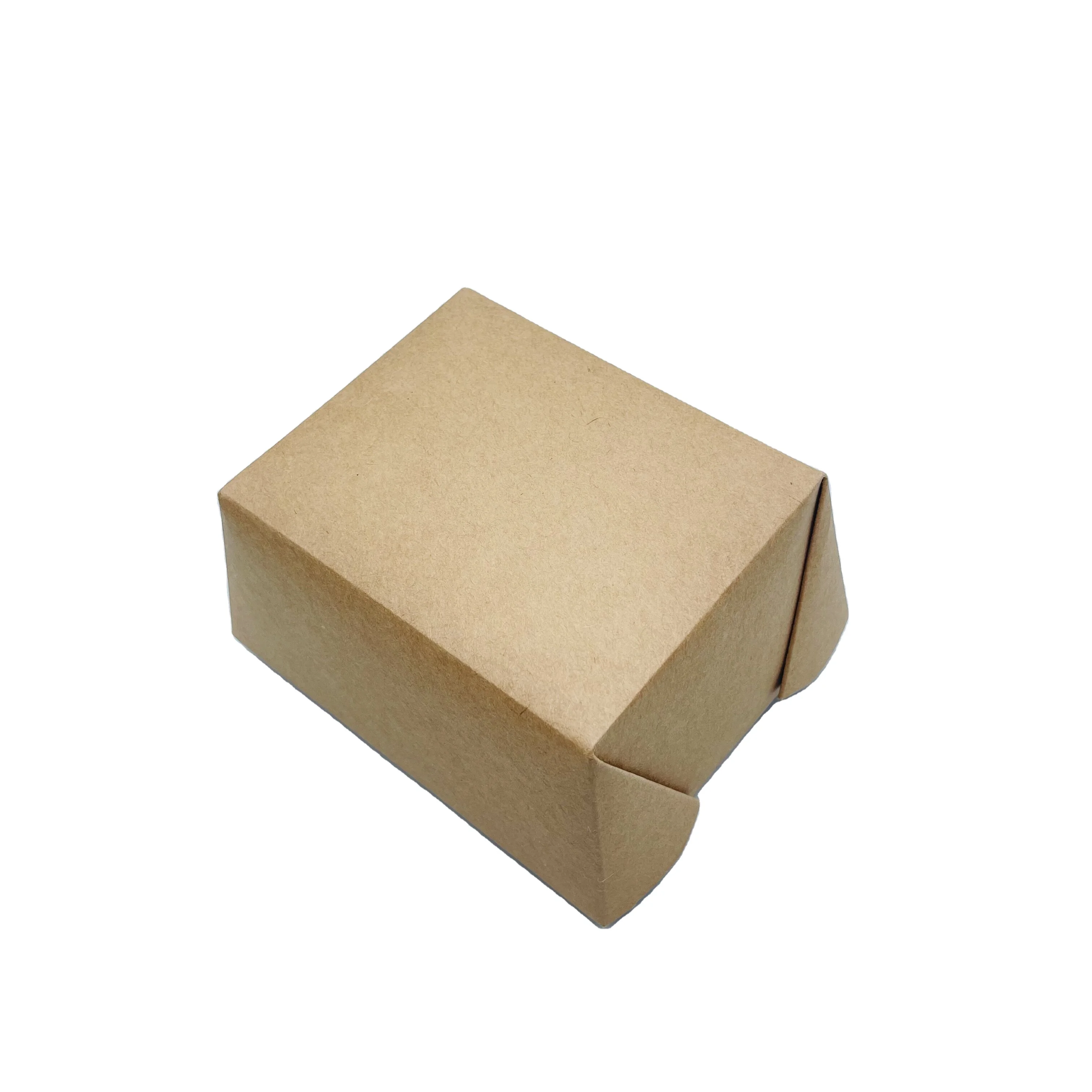 Disposable Kraft Paper Food Packaging Box Biodegradable Cardboard
