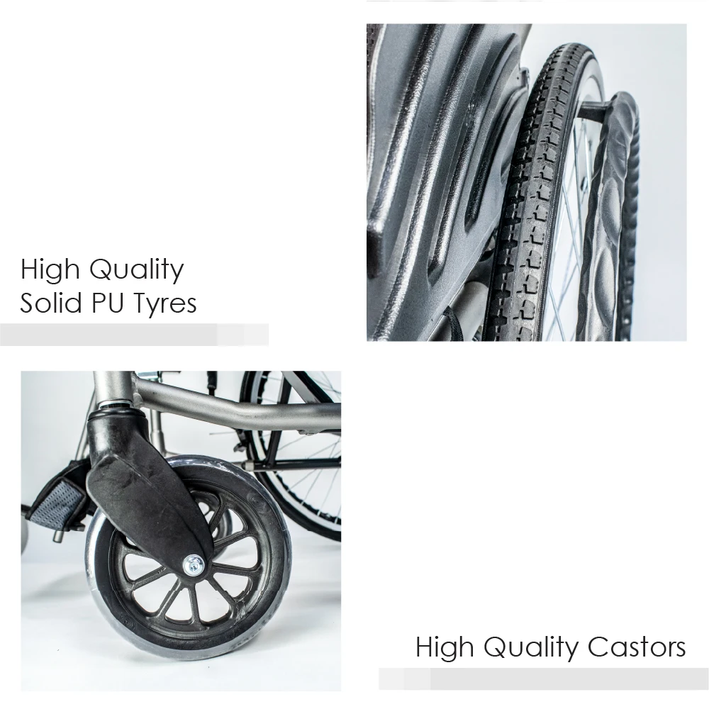 Bion Ilight Wheelchair Detachable 16inch Seat Width Singapore Brand Lightweight Manual Wheel
