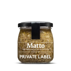 Private Label OEM Matto Vegetarian Sauce with Artichokes, Leek and Walnuts for Retail