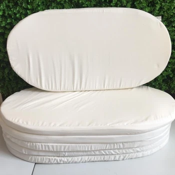 White baby changing pad with PU foam filling