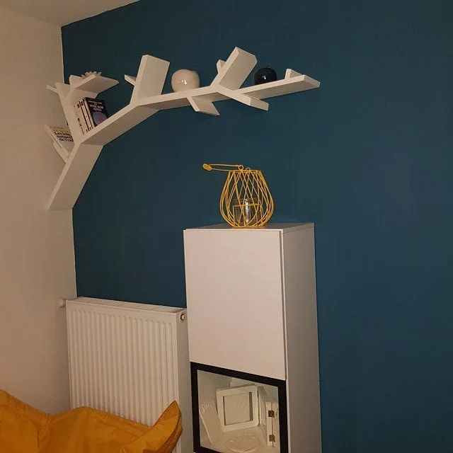 Школьная учебная комната L1200mmxD120mmxH500mm уникальная декоративная Современная коричневая деревянная ветка дерева детская книжная полка из