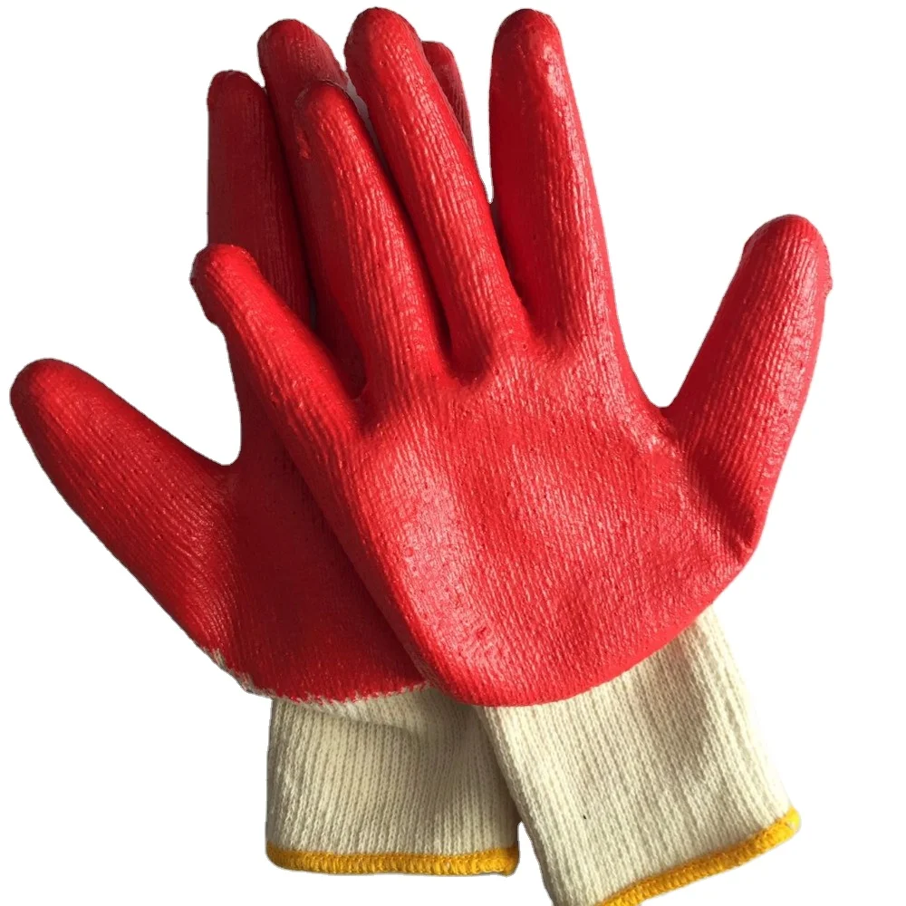 Wholesale 300 Pairs Premium Red Latex Rubber Palm Coat Work Safety Gloves 002 Wholesale 300 Pairs Premium Red Latex Rubber Palm Coat Work Safety Gloves 002