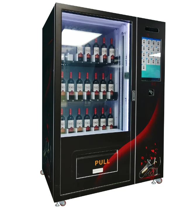 pour adultes avec âge discriminateur ascenseur lecteur de carte vin bière  bouteille en verre boissons distributeurs automatiques à vendre