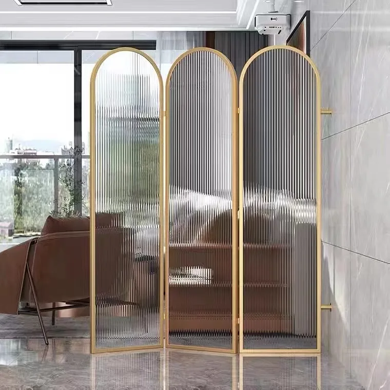 Stainless Steel Glass Metal Oval Screens for Room Dividers