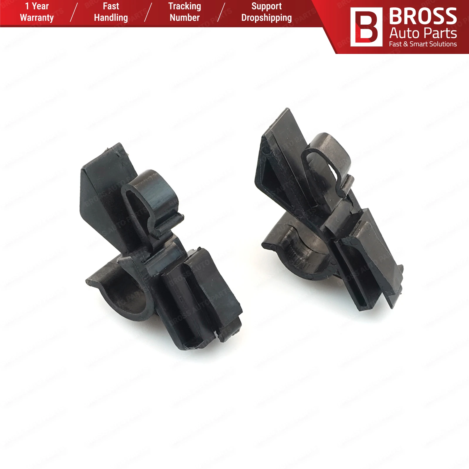 Paquete De Dos Clips De Estante Trasero Para Fiat Grande