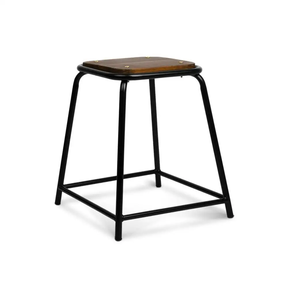 Modern Luxury Metal Step Stool With Wooden Top Living Room Furniture