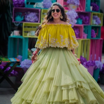 ghagra pattern dress