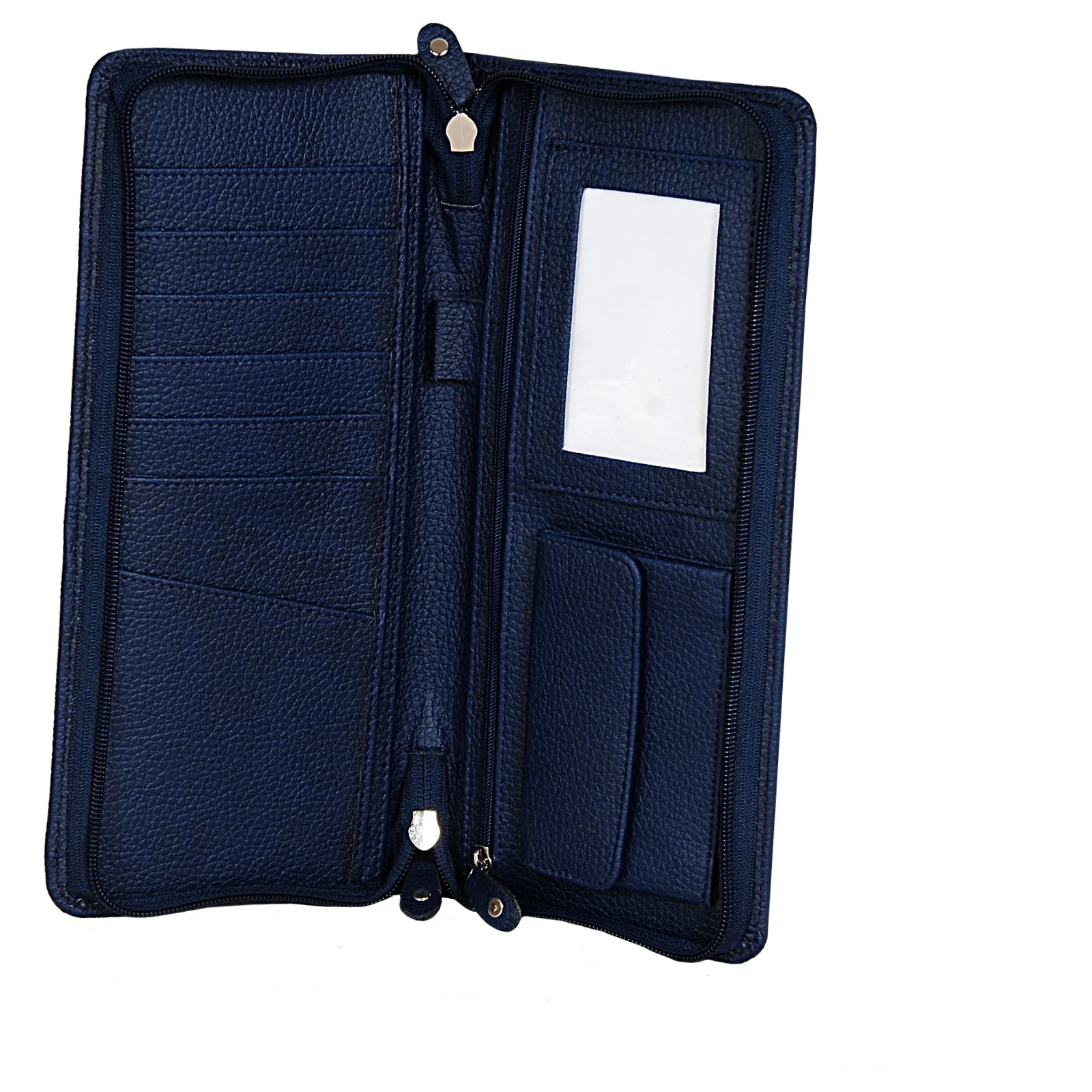 Pu Leather Multiple Document Holder Zip 