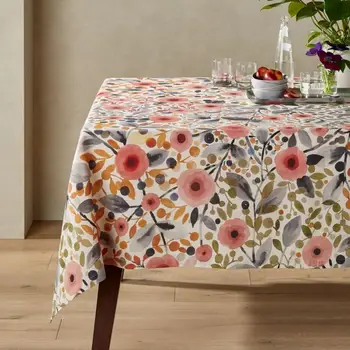 OEM or ODM Custom Table Cloth Cheap custom printed cotton tablecloth