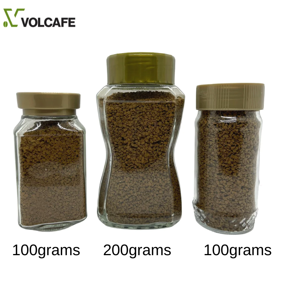  Лучший кофе поставляемый Volcafe Blend of Robusta & Arabica good body freeze сушеный стеклянная банка фирменная