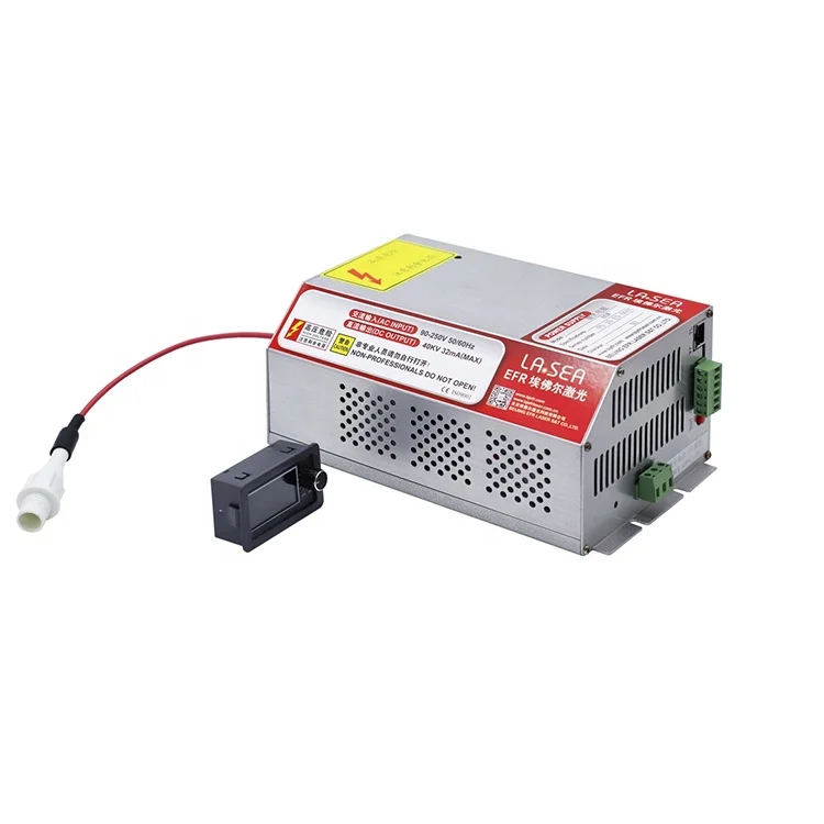 EFR 100 Watt Co2 Laser Tube Power Supply With Display Support 2 Heads 4 Heads