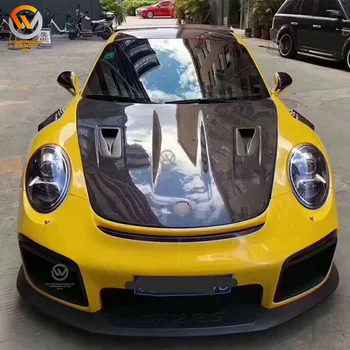 991.1 991.2 Facelift for Porsche 911 GT2RS Style Car Body Kit FRP Material Front Rear Bumper Side Skirts Spoiler Engine Hood New