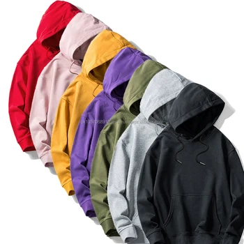 Men Spring Blank Slim fit Good Quality Men wholesale oem logo custom plain blank unisex 100% cotton hoodies mens hoodie pullover