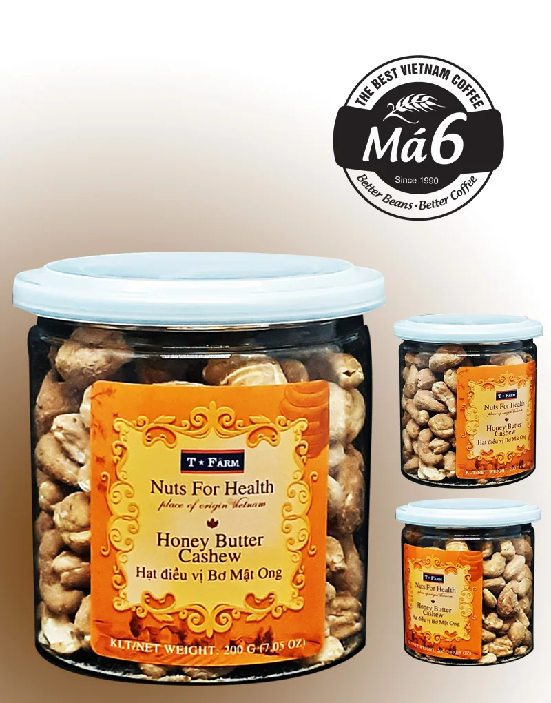 Factory T Farm Cashew Nuts Baked Honey Butter Cashew Tfarm Jar 200gr