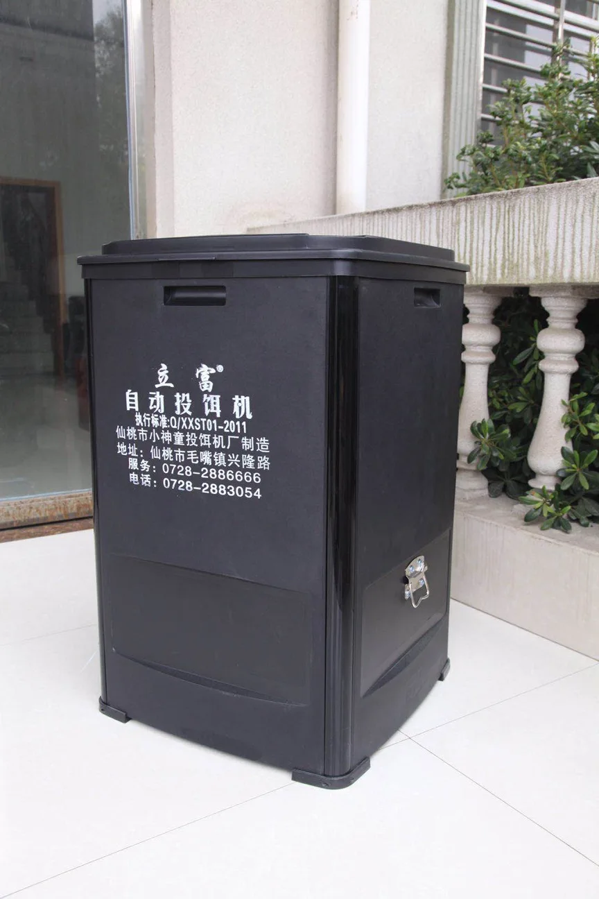 Китайский производитель популярный стиль рыболовный пруд для аквакультуры Профессиональная Большая емкость 120 кг автоматическая кормушка пруд кормушка для рыбы