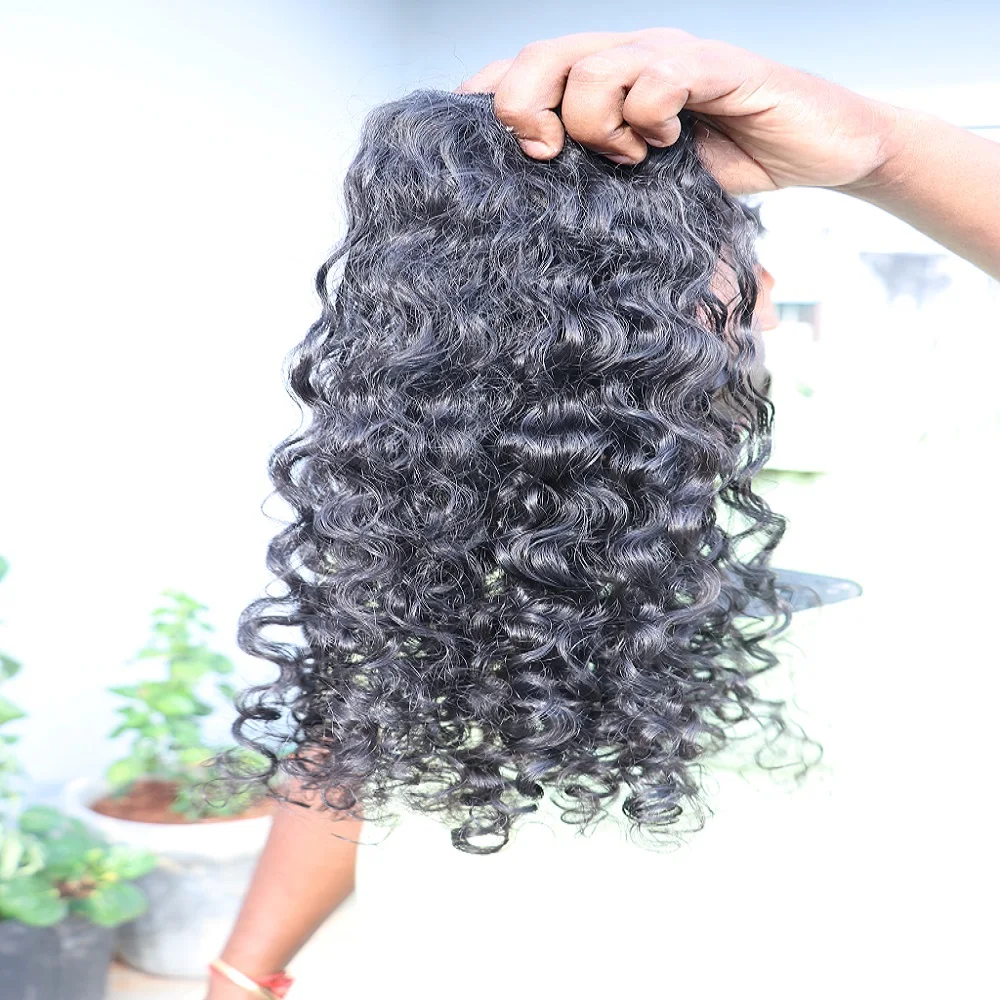 Human Hair Bundles Curly And Wavy And Straight Human Hair Extensions