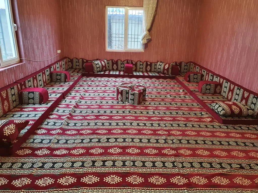 Arabic Floor Seating Customization Possible L Shaped Arabic Floor Sofa