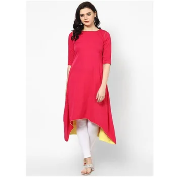 Trendy Color Women's Wear Kurti / 100% Cotton Made Ethnic Clothing Manufacturer From India