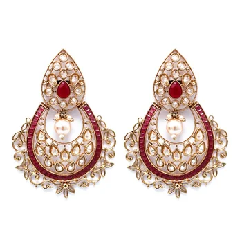 Stylish American Diamond Delicate Earring Gold Plated Cubic Zirconia (CZ) Wholesale Indian jewelry