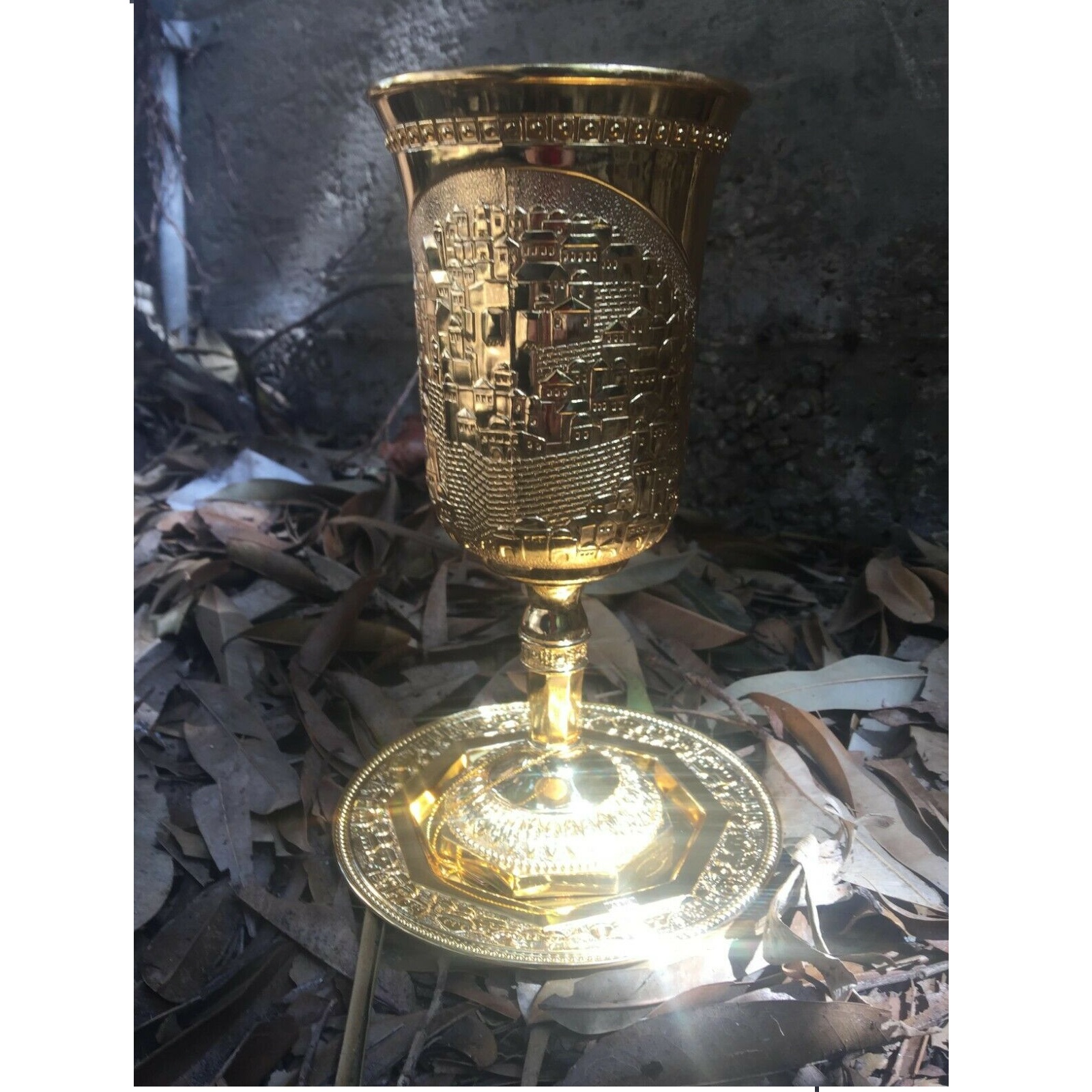 Copa De Metal De Latón Para Niños,Copa De Vino Con Grabado De