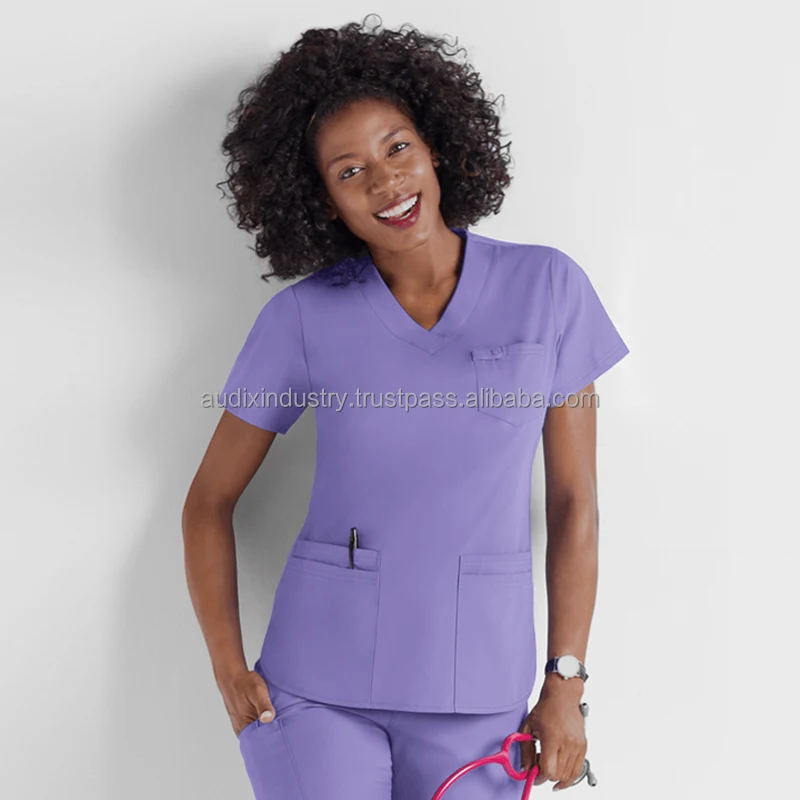 Oem Pink Hospital Uniform For Women Women Scrubs Uniforms Sets ...