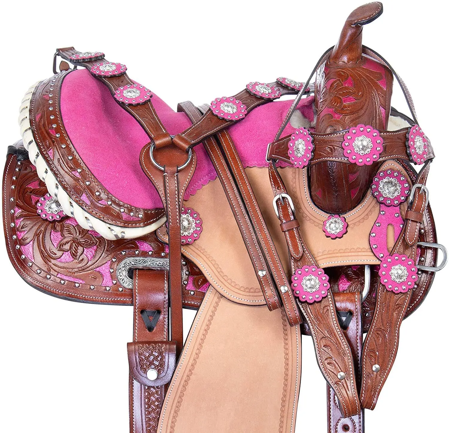 premium leather western horse saddle western barrel racing